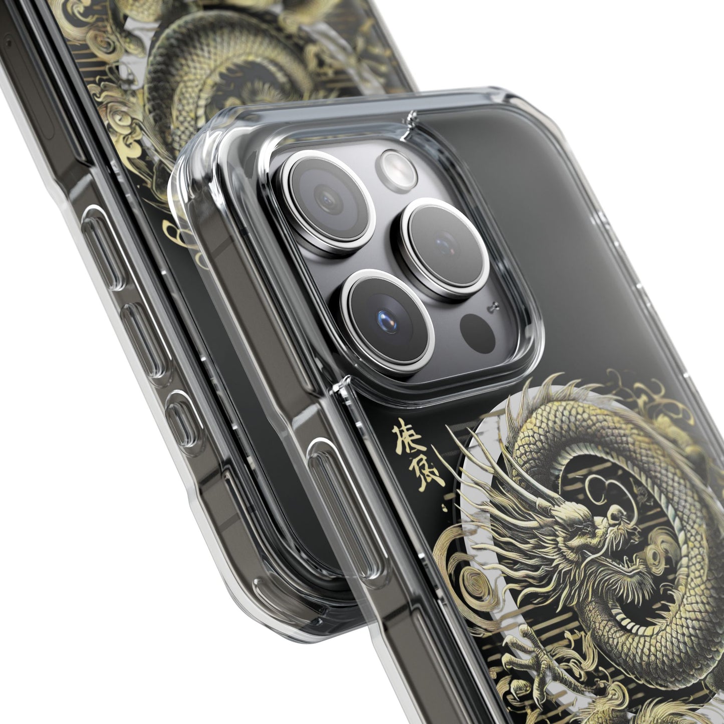 Golden Dragon of Prosperity-Magnetic Clear Impact Case