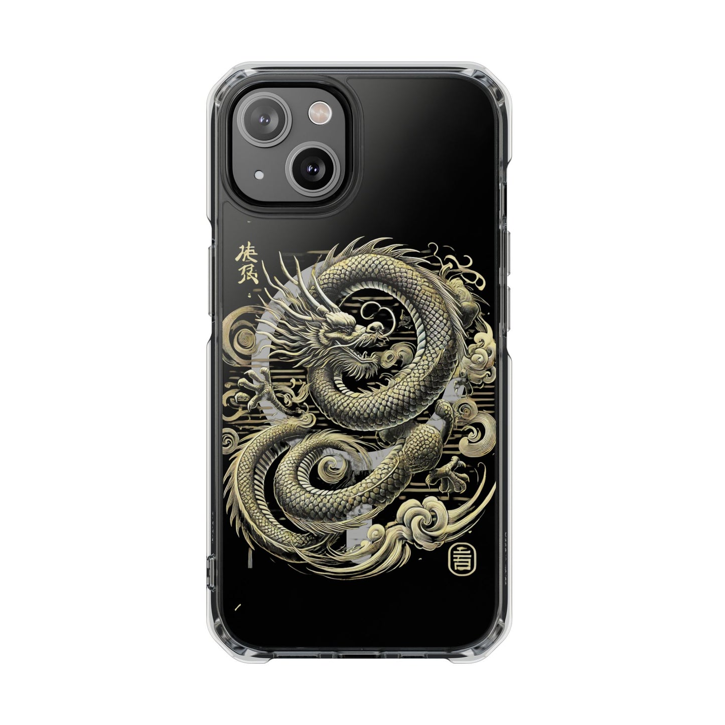 Golden Dragon of Prosperity-Magnetic Clear Impact Case