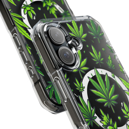 Cannabis Burst-Magnetic Clear Impact Case