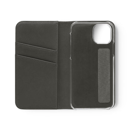 Black Snake Skin- iPhone Flip Case