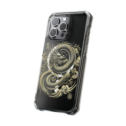 Golden Dragon of Prosperity-Magnetic Clear Impact Case