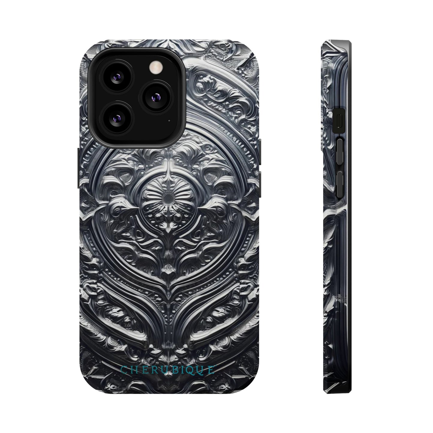 Silver Ornate Filigree-MagSafe Tough Cases