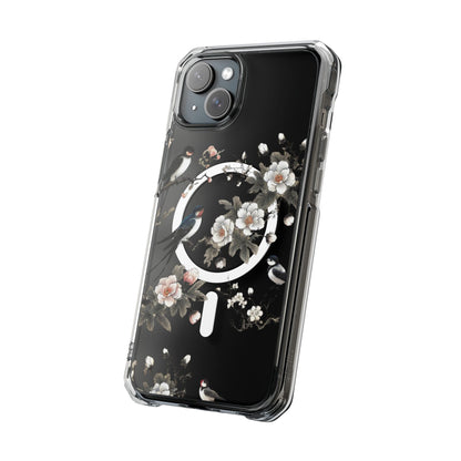 Swallows and Blossoms-Magnetic Clear Impact Case