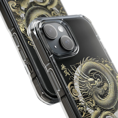 Golden Dragon of Prosperity-Magnetic Clear Impact Case