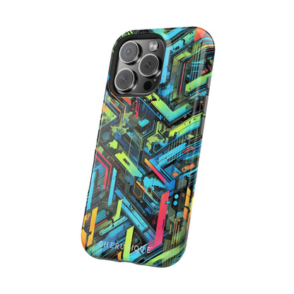 Neon Circuitry Maze-MagSafe Tough Cases