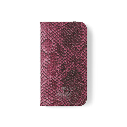 Pink Snake Skin- iPhone Flip Case