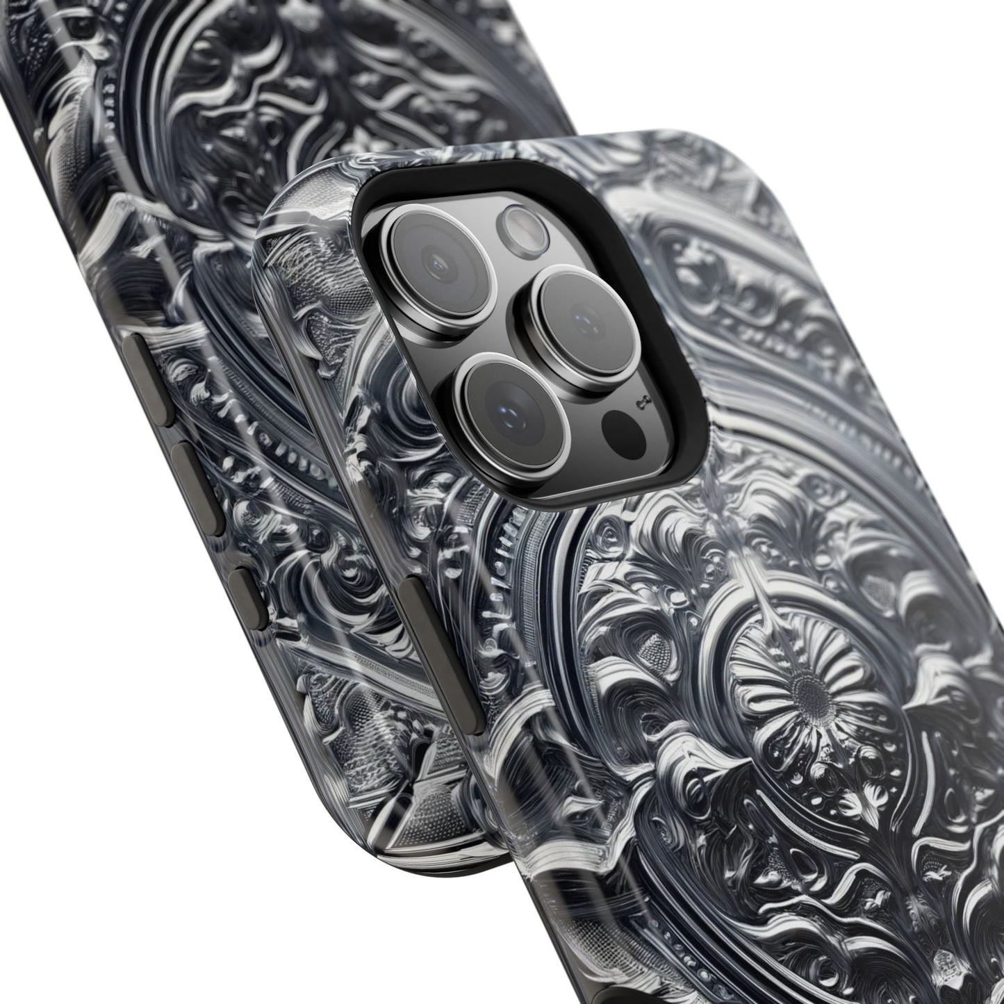 Silver Ornate Filigree-MagSafe Tough Cases