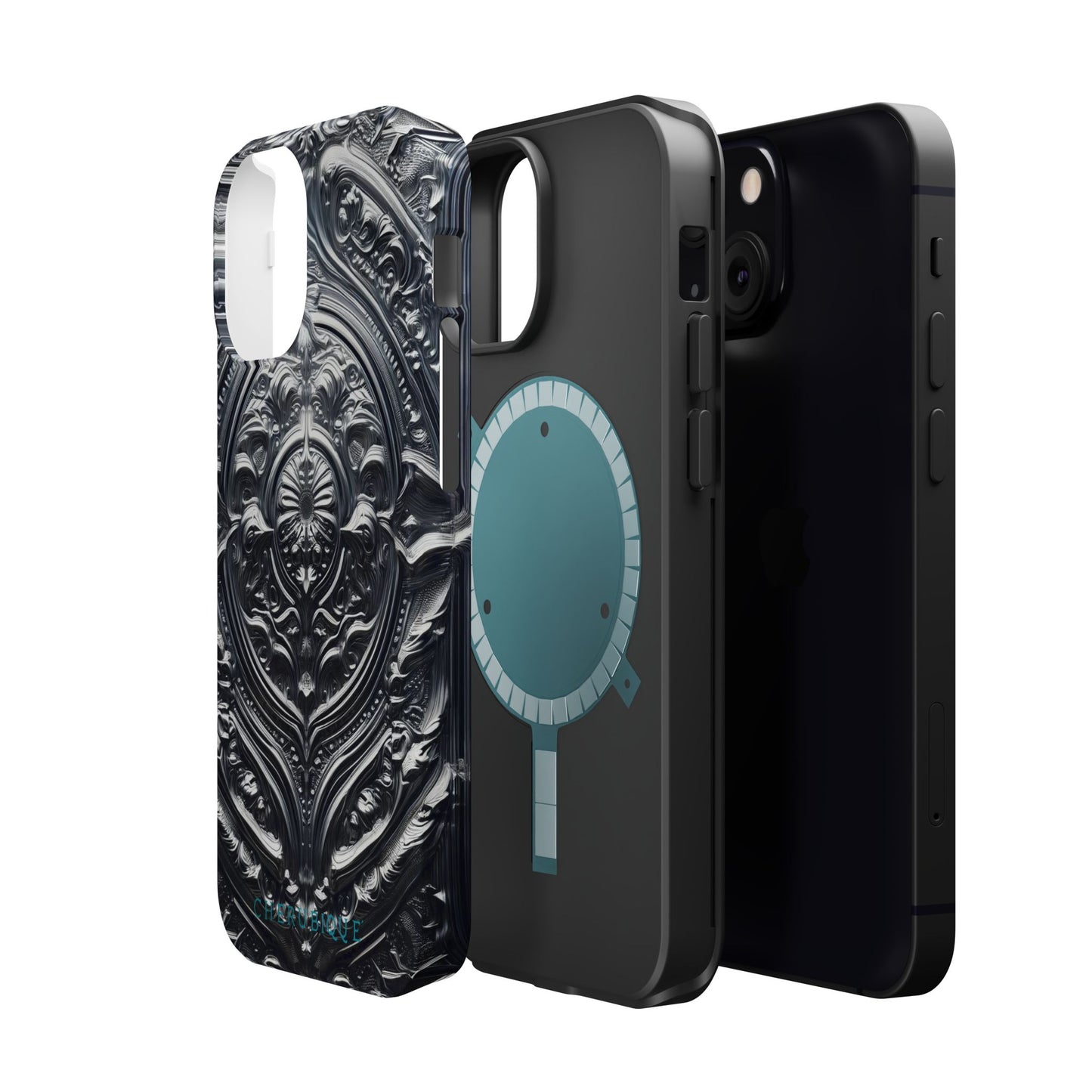 Silver Ornate Filigree-MagSafe Tough Cases