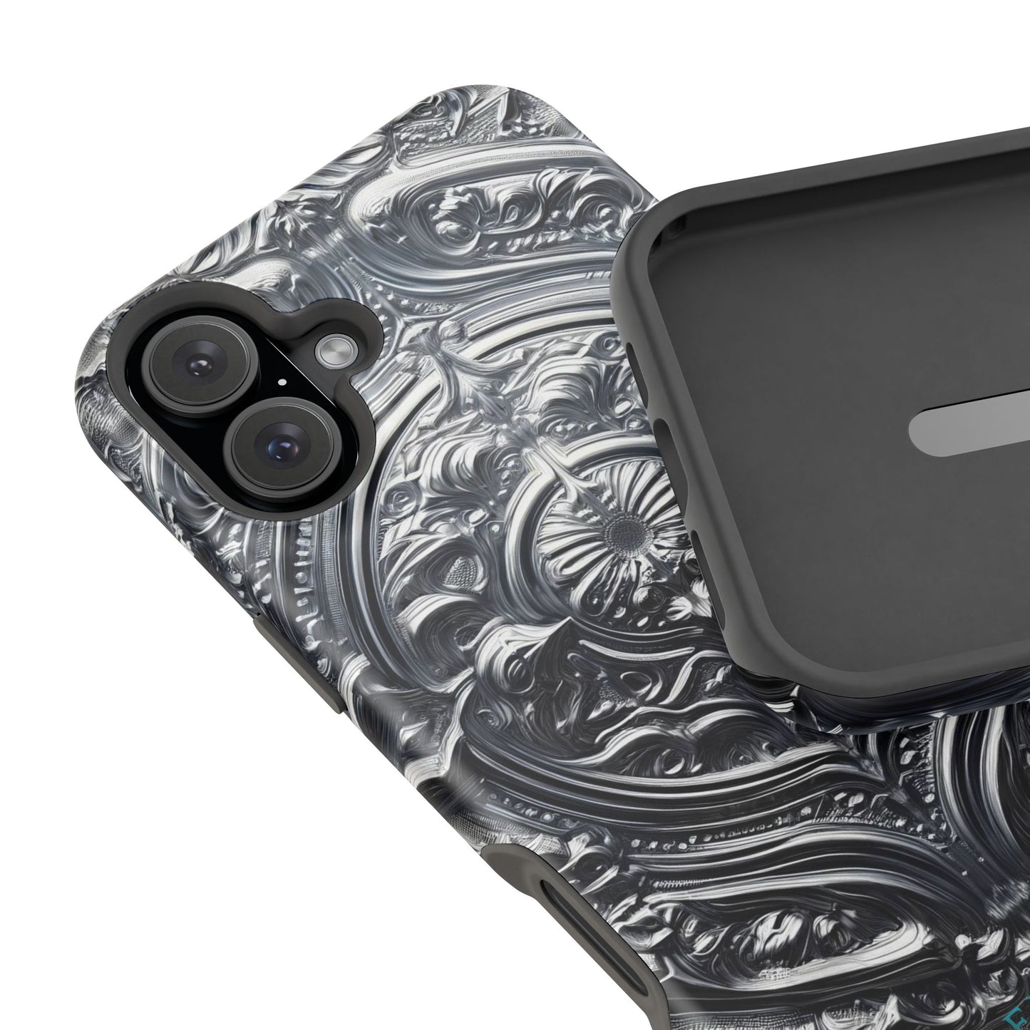 Silver Ornate Filigree-MagSafe Tough Cases