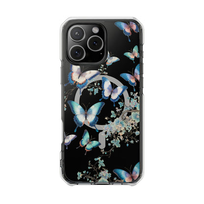 Azure Butterfly Waltz-Magnetic Clear Impact Case