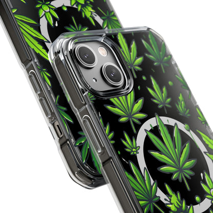 Cannabis Burst-Magnetic Clear Impact Case