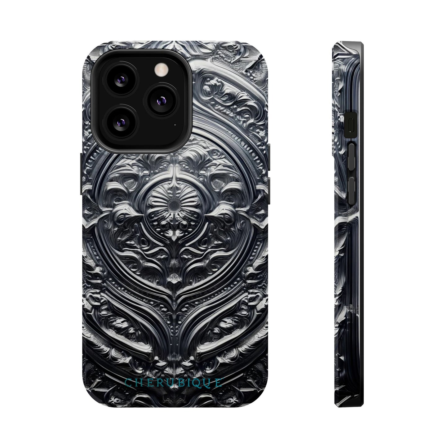 Silver Ornate Filigree-MagSafe Tough Cases