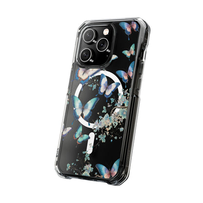 Azure Butterfly Waltz-Magnetic Clear Impact Case