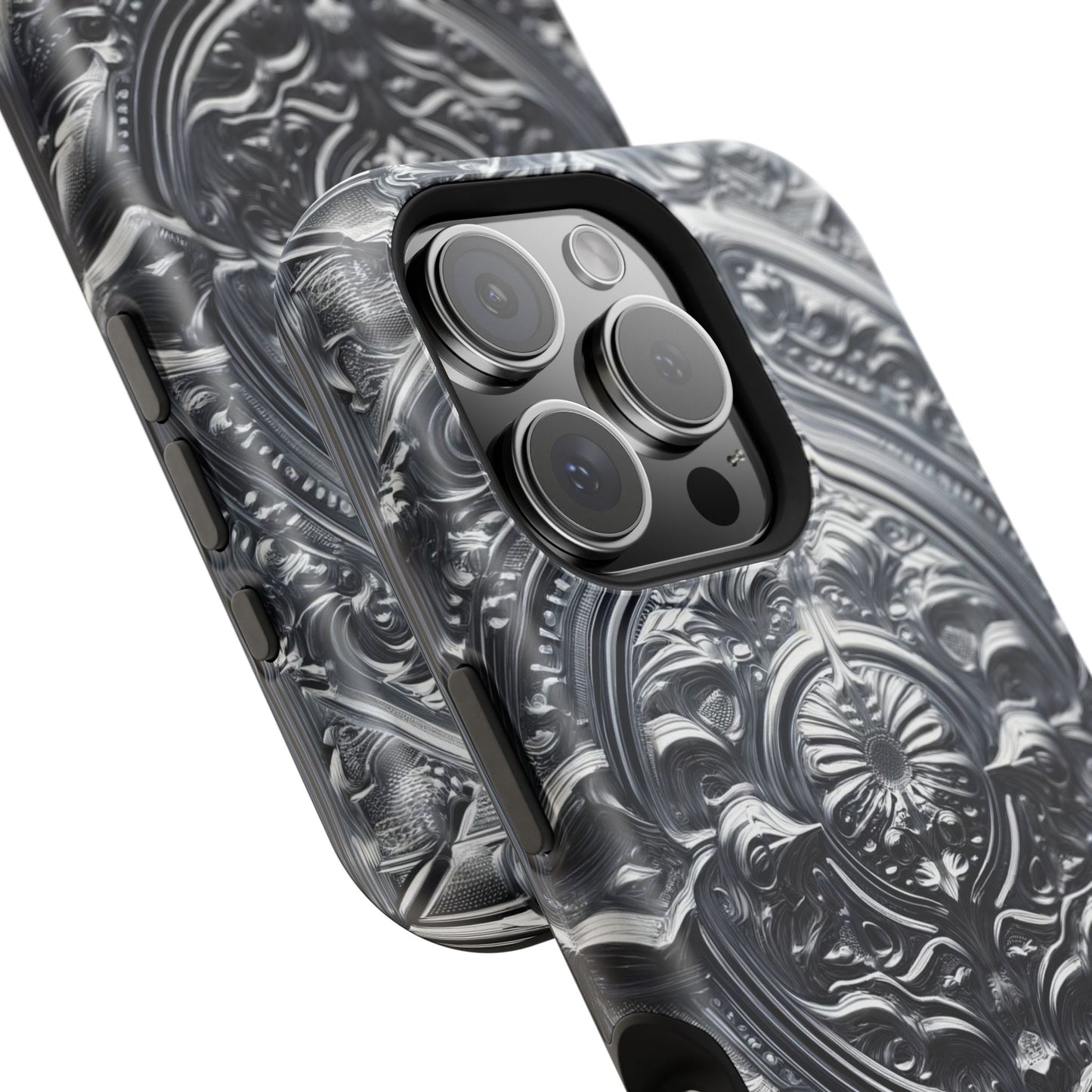 Silver Ornate Filigree-MagSafe Tough Cases