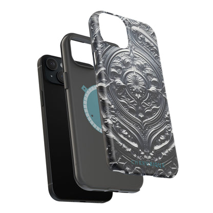 Silver Ornate Filigree-MagSafe Tough Cases