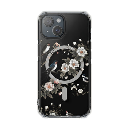 Swallows and Blossoms-Magnetic Clear Impact Case