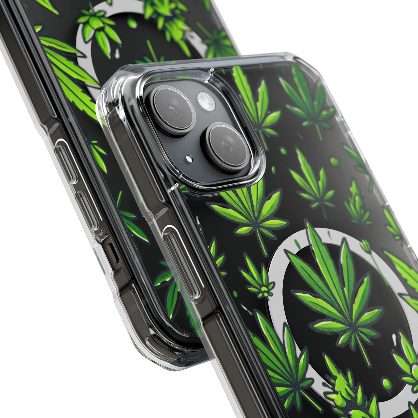 Cannabis Burst-Magnetic Clear Impact Case