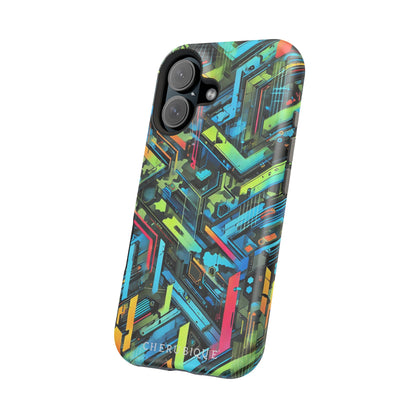 Neon Circuitry Maze-MagSafe Tough Cases