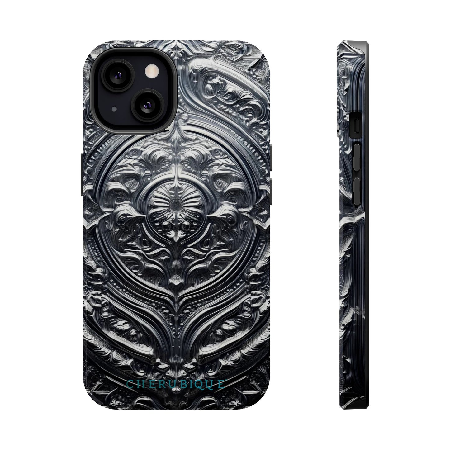 Silver Ornate Filigree-MagSafe Tough Cases