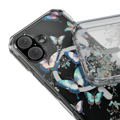 Azure Butterfly Waltz-Magnetic Clear Impact Case