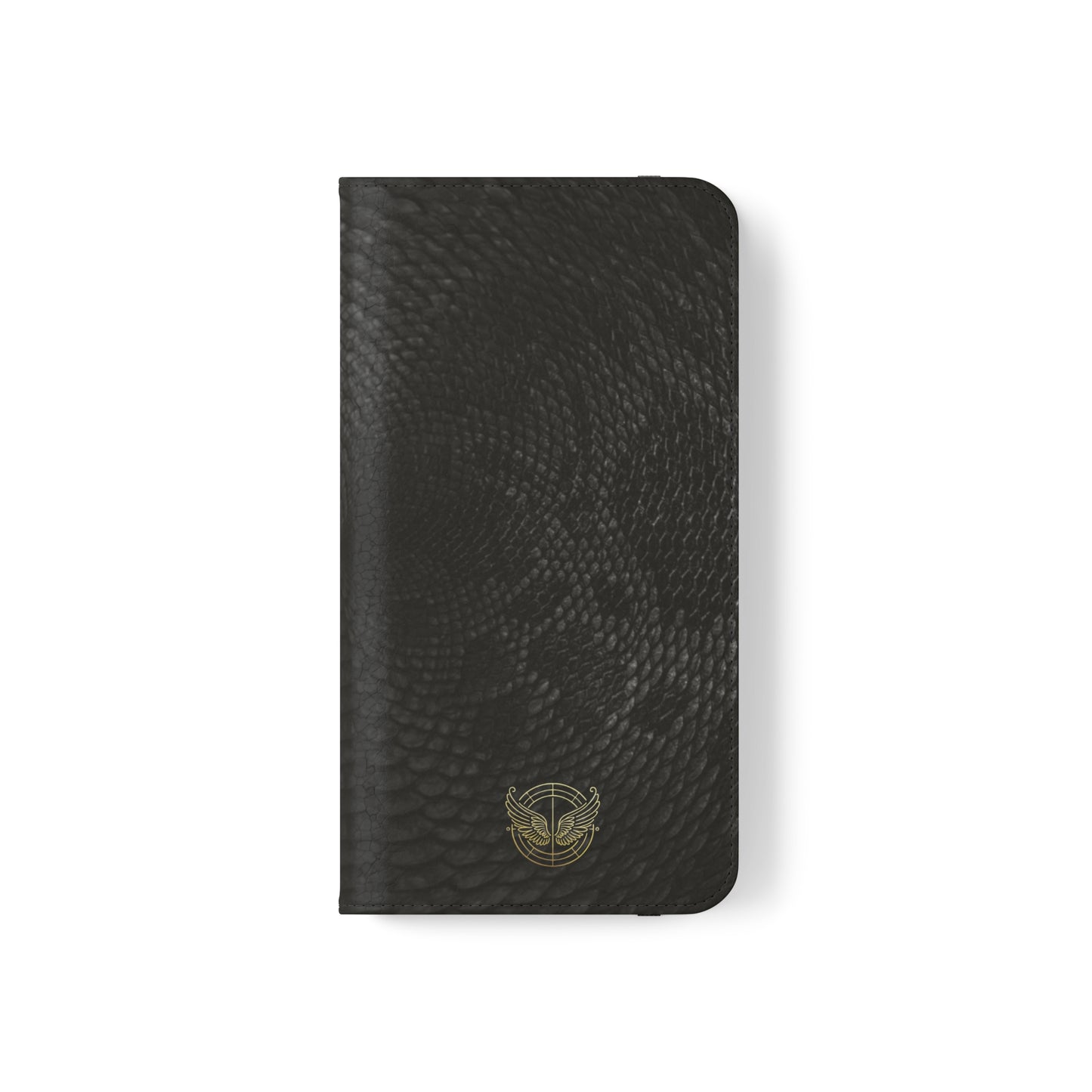 Black Snake Skin- iPhone Flip Case