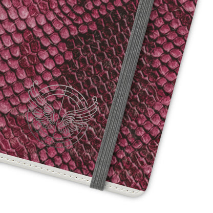 Pink Snake Skin-Samsung Flip Case