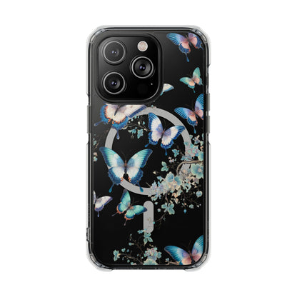 Azure Butterfly Waltz-Magnetic Clear Impact Case