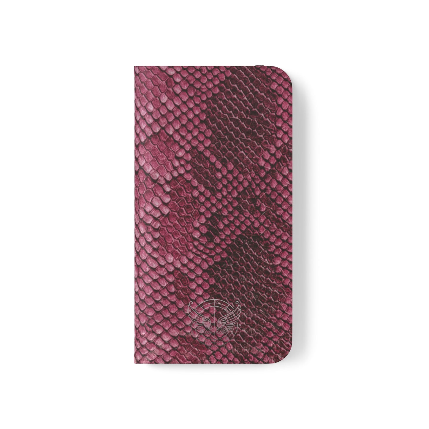 Pink Snake Skin- iPhone Flip Case