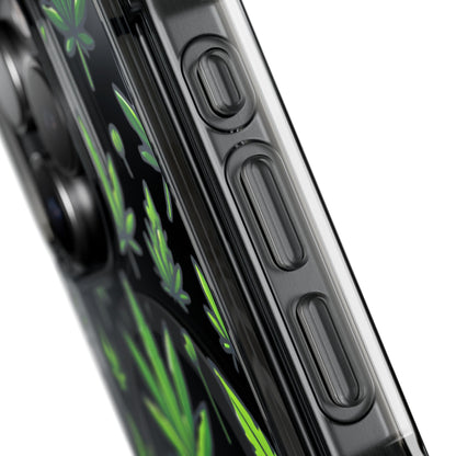 Cannabis Burst-Magnetic Clear Impact Case