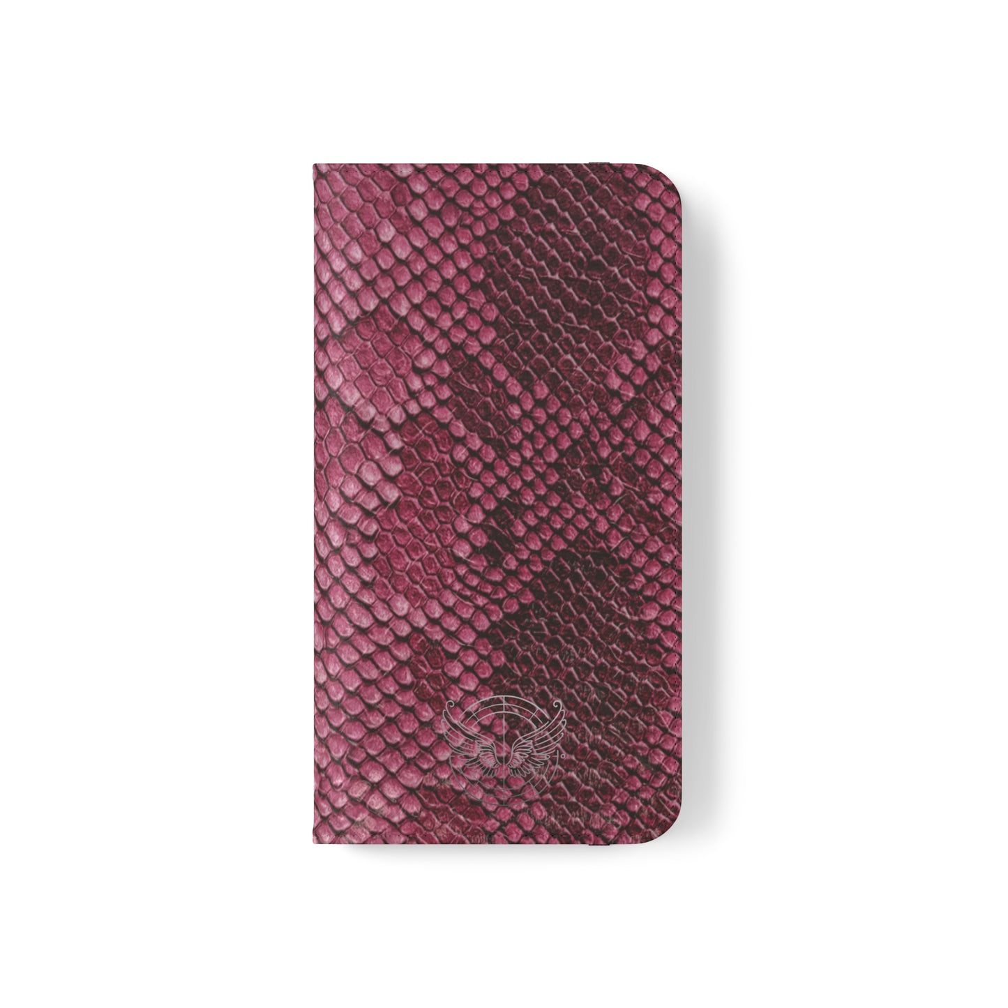 Pink Snake Skin- iPhone Flip Case