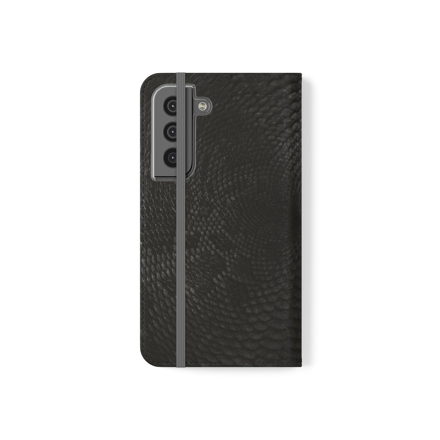 Black Snake Skin-Samsung Flip Case