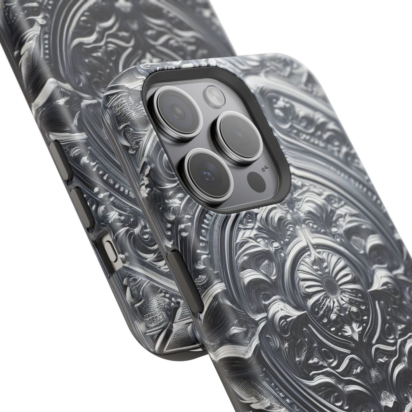 Silver Ornate Filigree-MagSafe Tough Cases