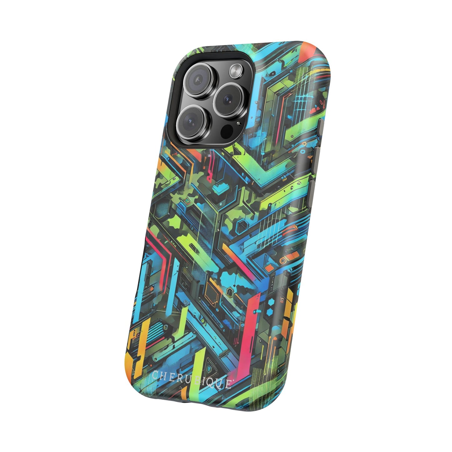 Neon Circuitry Maze-MagSafe Tough Cases