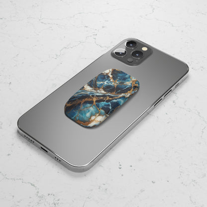 Veined Elegance Blue Bahia-Phone Click-On Grip