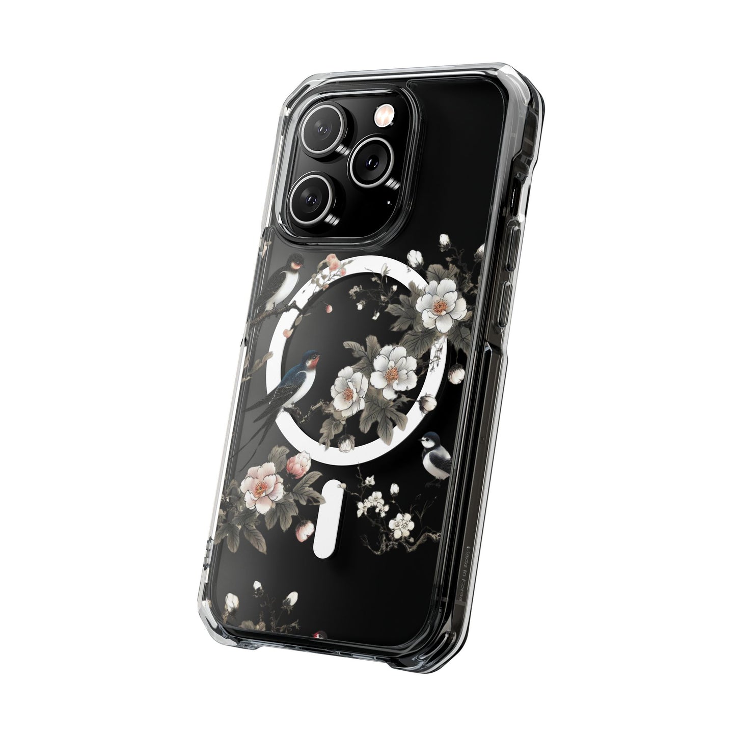 Swallows and Blossoms-Magnetic Clear Impact Case