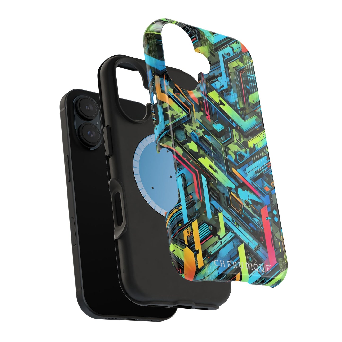 Neon Circuitry Maze-MagSafe Tough Cases