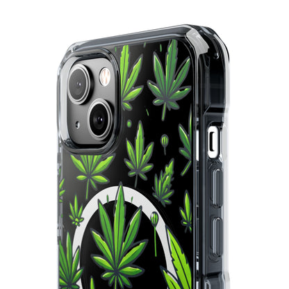 Cannabis Burst-Magnetic Clear Impact Case