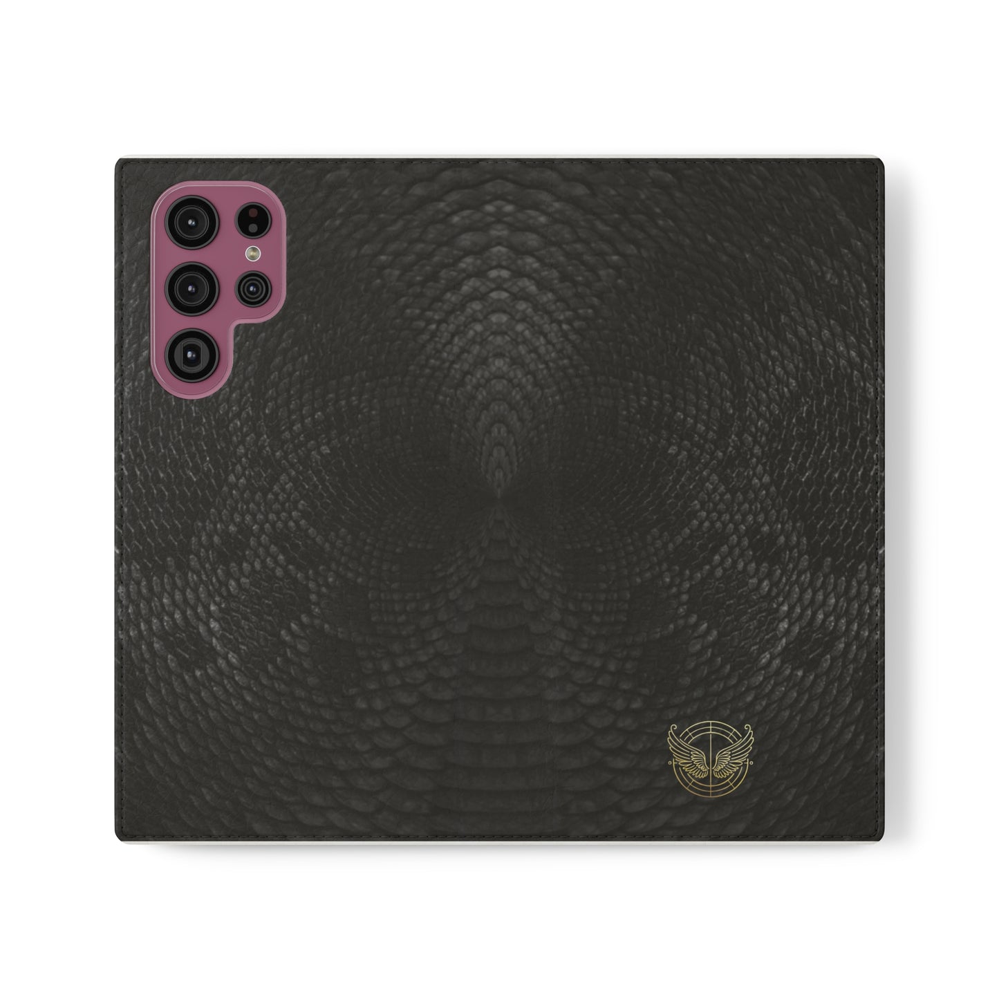 Black Snake Skin-Samsung Flip Case