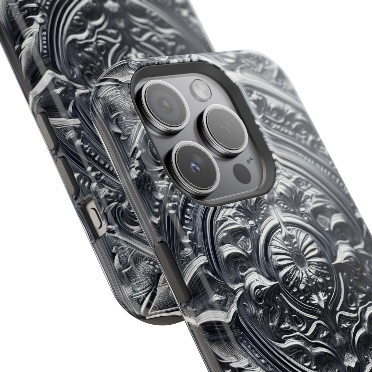 Silver Ornate Filigree-MagSafe Tough Cases