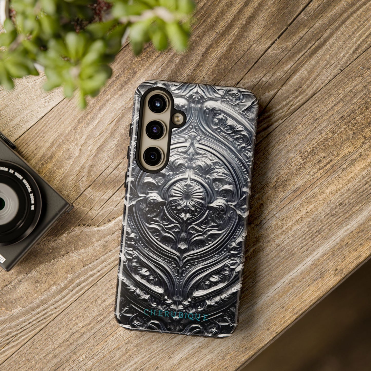 Silver Ornate Filigree-Samsung Galaxy