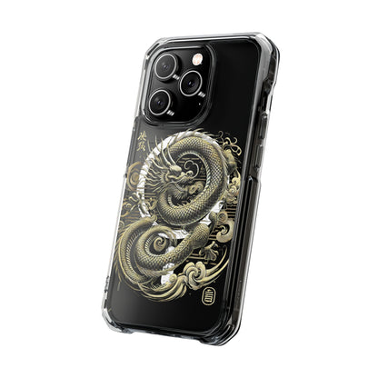 Golden Dragon of Prosperity-Magnetic Clear Impact Case