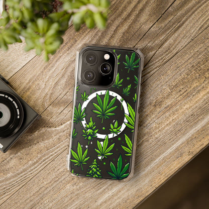 Cannabis Burst-Magnetic Clear Impact Case