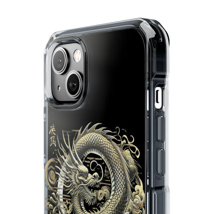 Golden Dragon of Prosperity-Magnetic Clear Impact Case