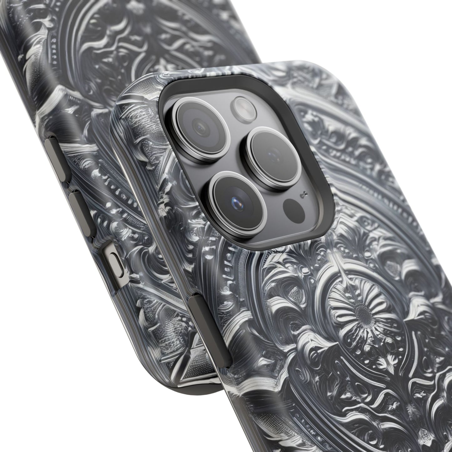 Silver Ornate Filigree-MagSafe Tough Cases