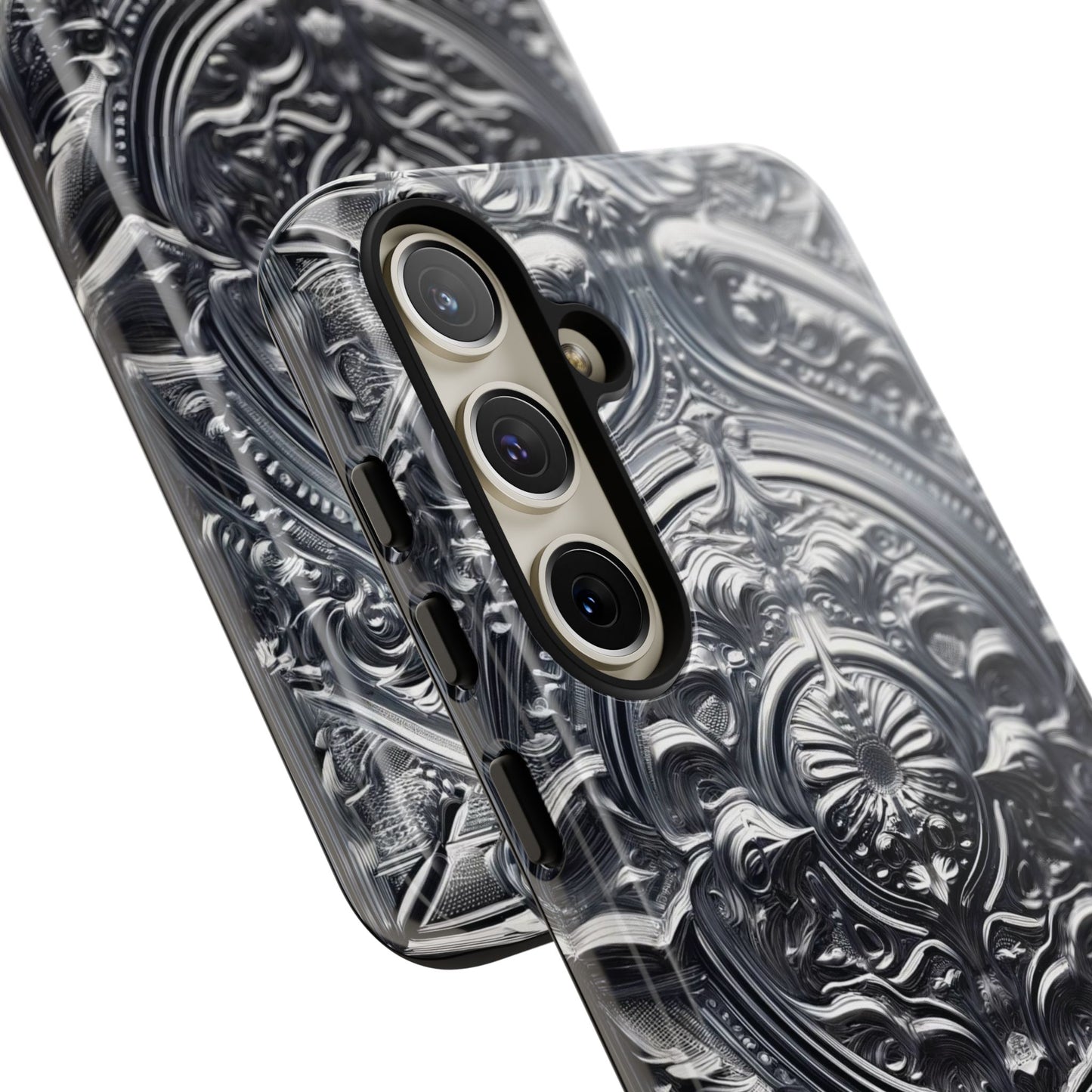 Silver Ornate Filigree-Samsung Galaxy