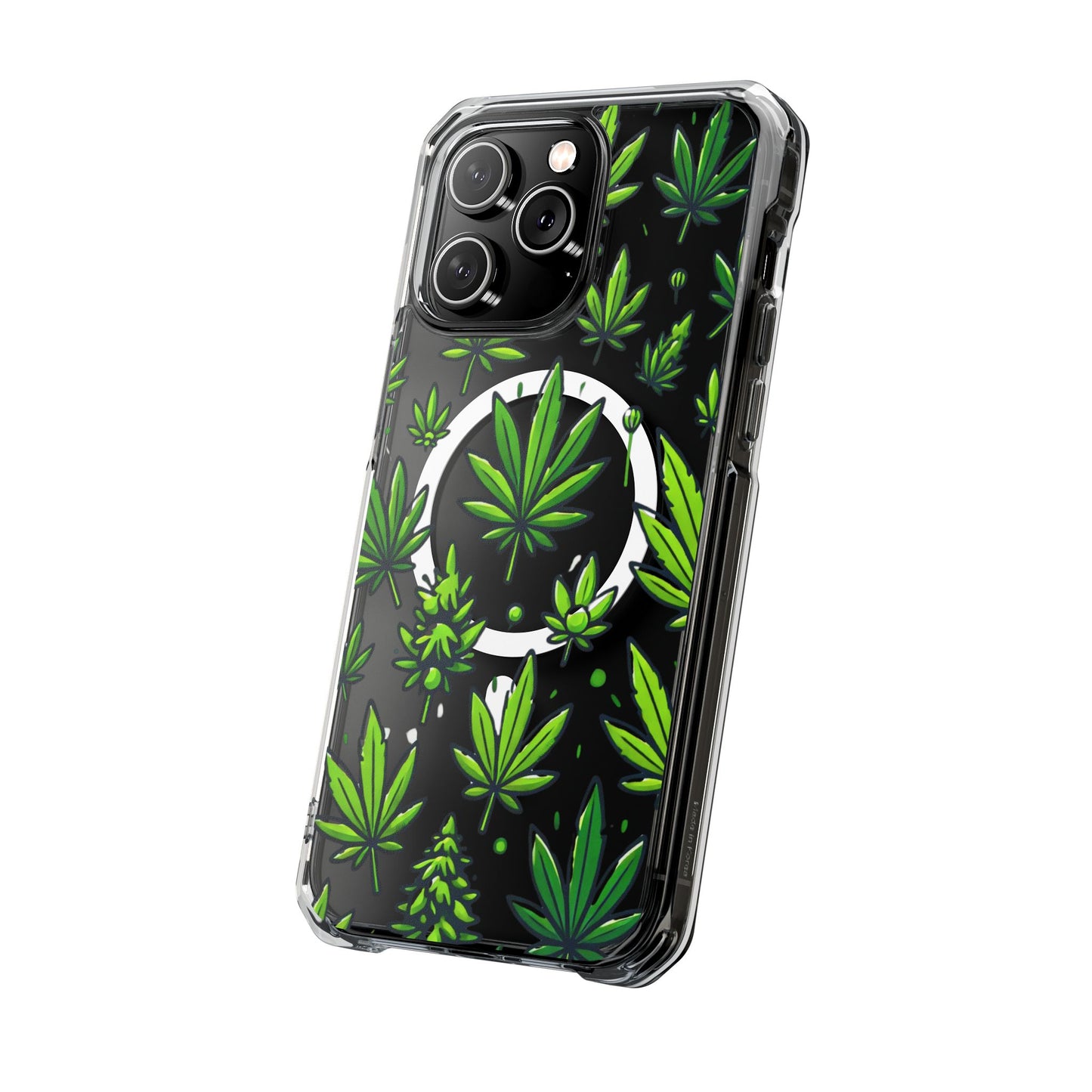 Cannabis Burst-Magnetic Clear Impact Case