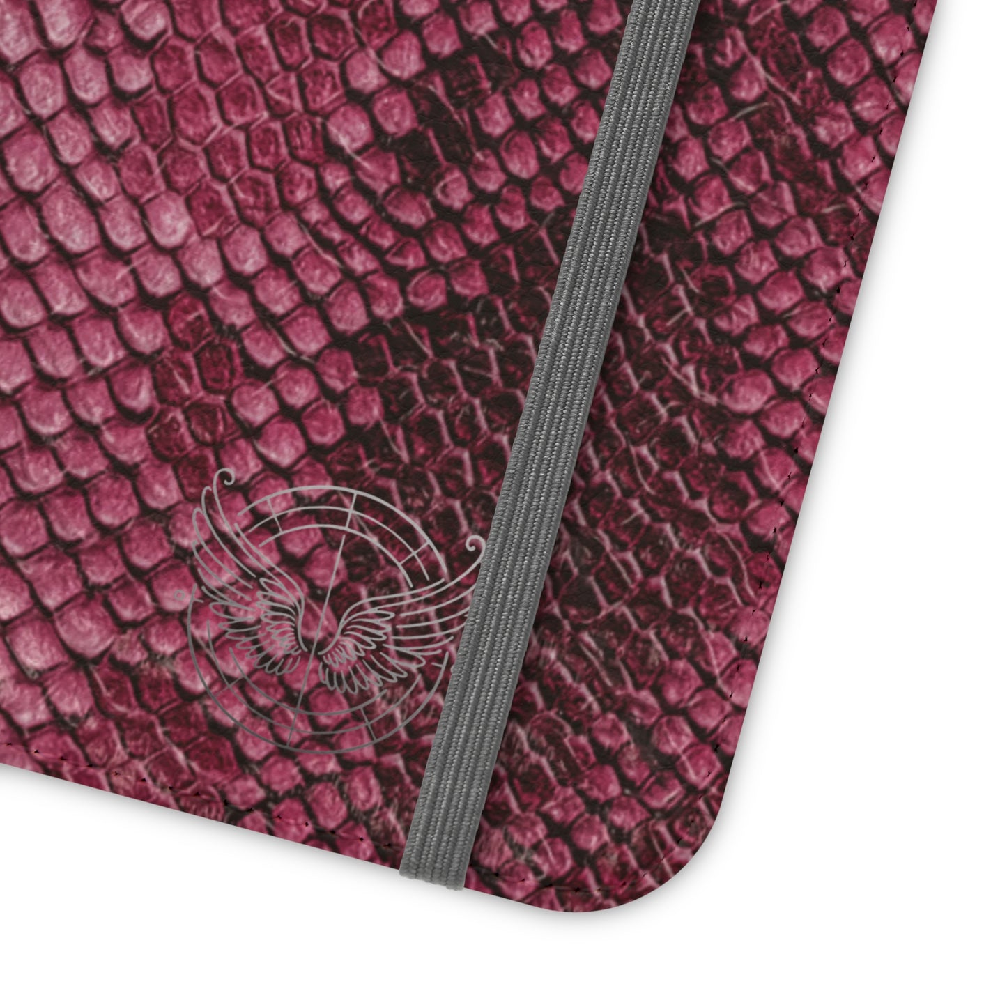 Pink Snake Skin- iPhone Flip Case