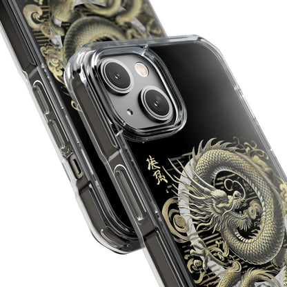 Golden Dragon of Prosperity-Magnetic Clear Impact Case