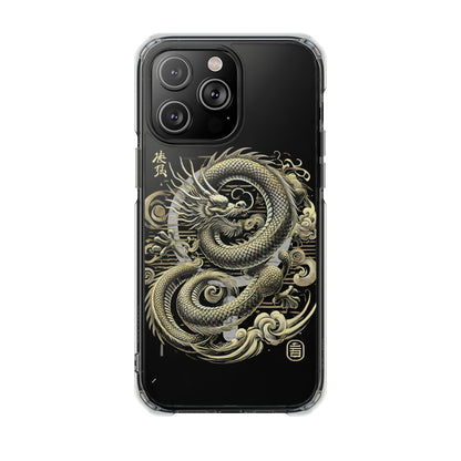 Golden Dragon of Prosperity-Magnetic Clear Impact Case