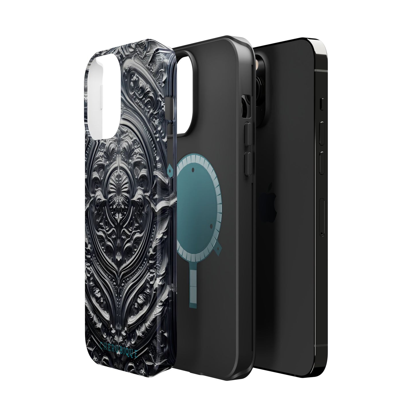 Silver Ornate Filigree-MagSafe Tough Cases